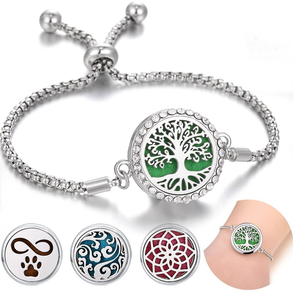 Stainless Aromatherapy Bracelet for Women chicpolly