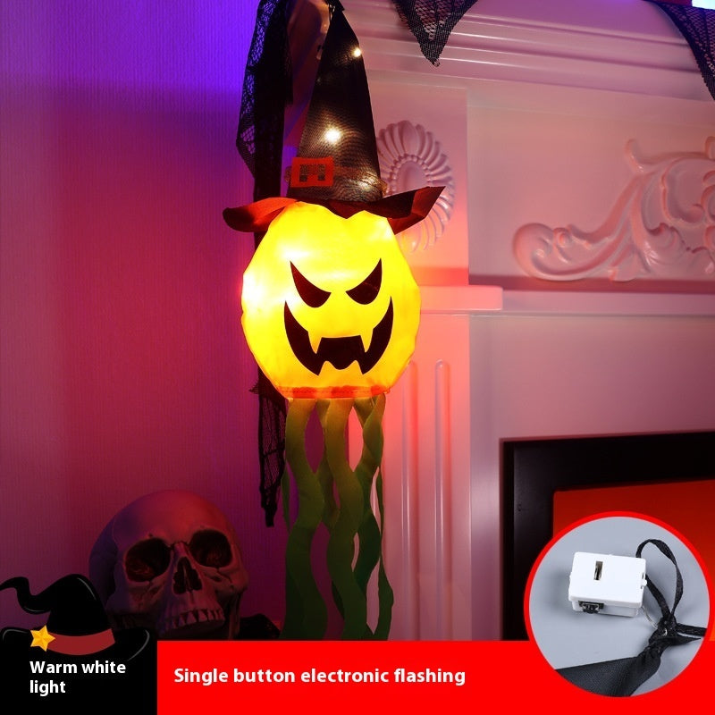 Halloween Hat LED Ghost Lighting Chain Ghost Festival Party Decoration chicpolly
